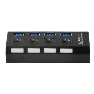New 4 Ports USB 3.0 HUB With On/Off Switch